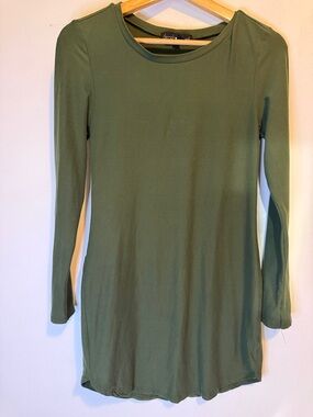 Derek heart Long Sleeve Green Women's Dress